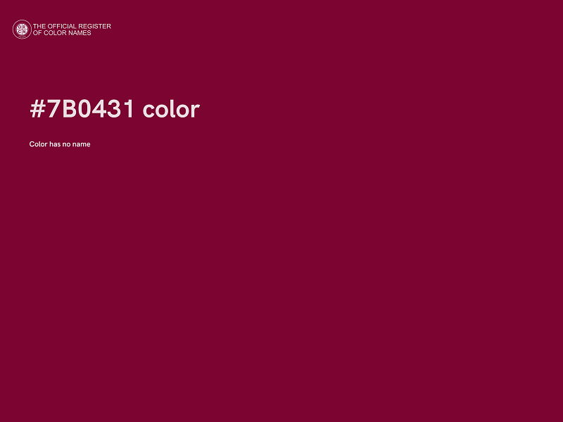 #7B0431 color image