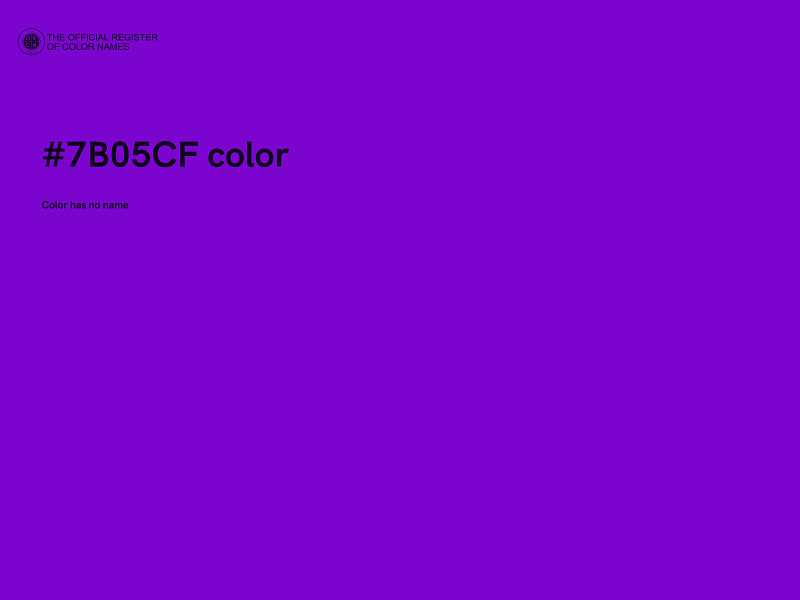 #7B05CF color image