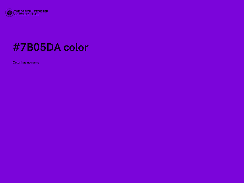#7B05DA color image