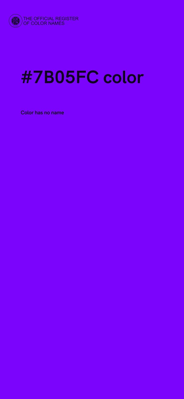 #7B05FC color image