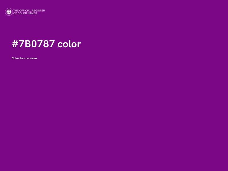 #7B0787 color image