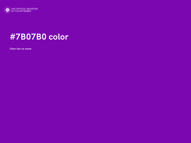 #7B07B0 color image