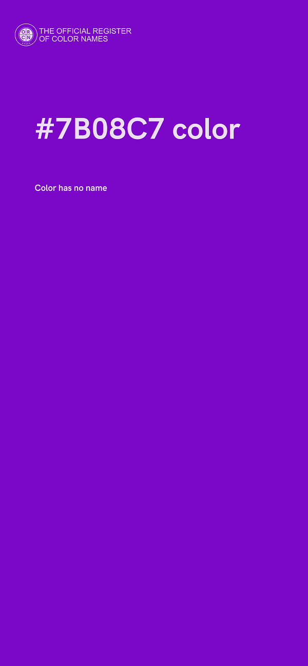 #7B08C7 color image