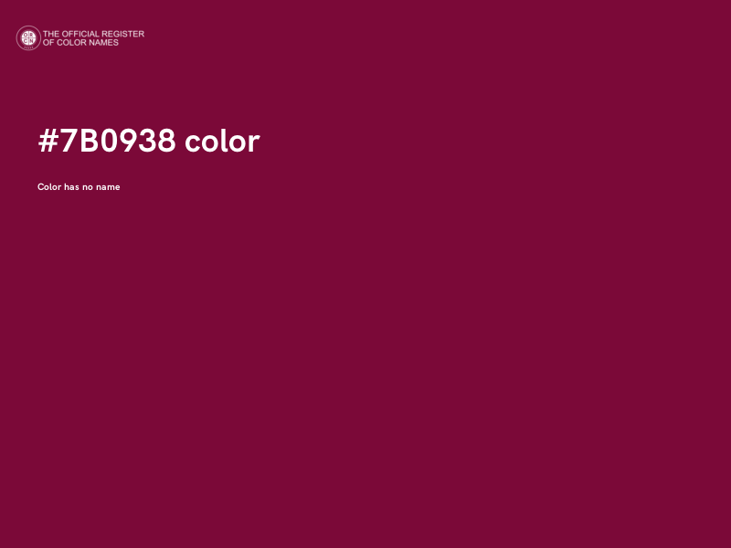 #7B0938 color image