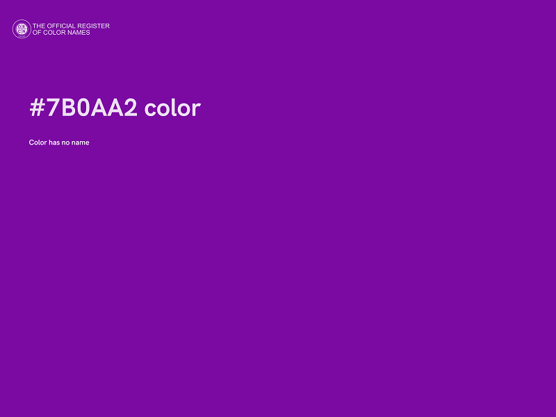 #7B0AA2 color image