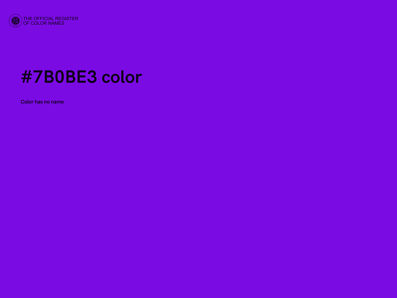 #7B0BE3 color image