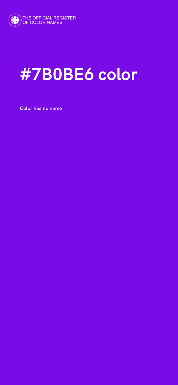 #7B0BE6 color image