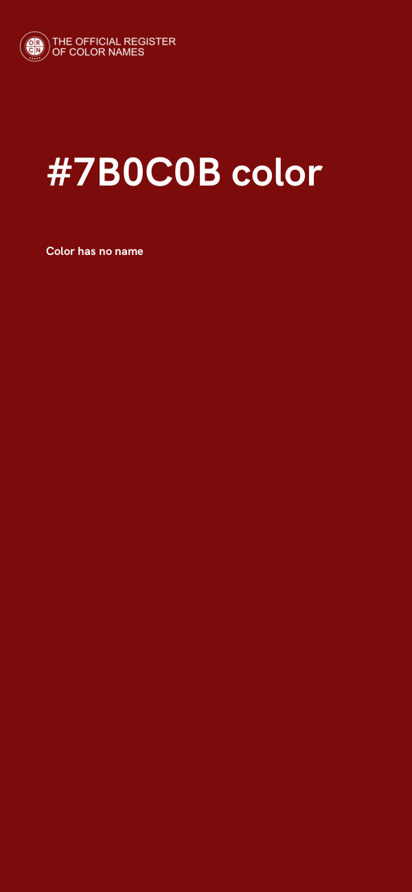 #7B0C0B color image