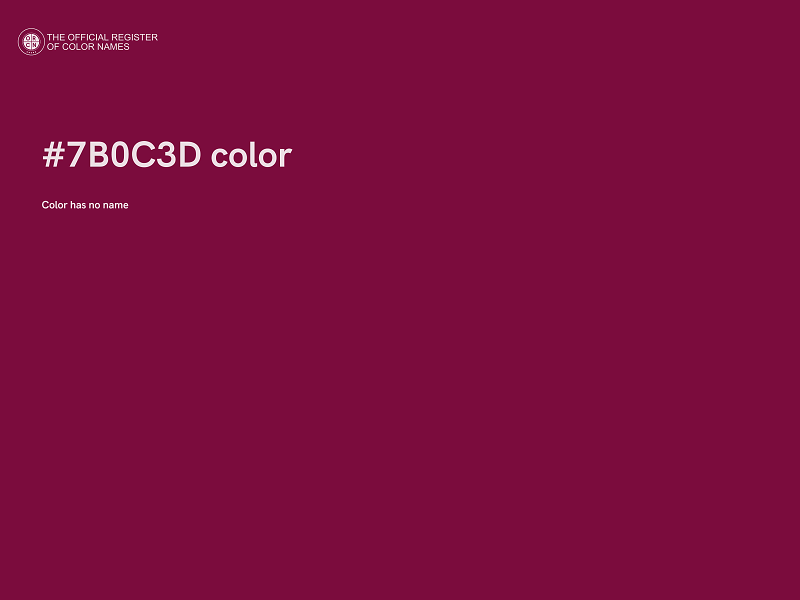 #7B0C3D color image