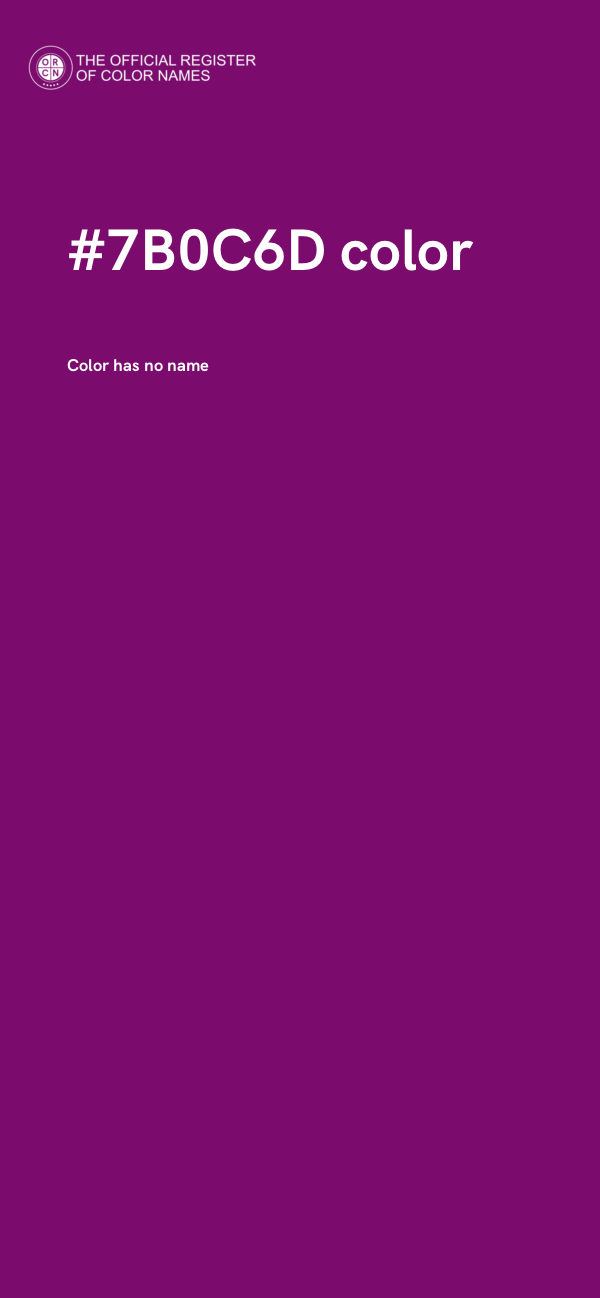 #7B0C6D color image