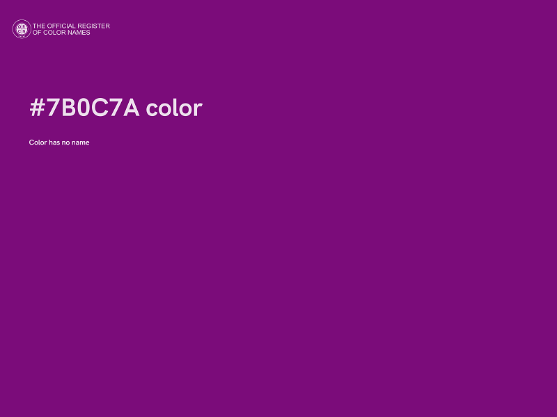 #7B0C7A color image