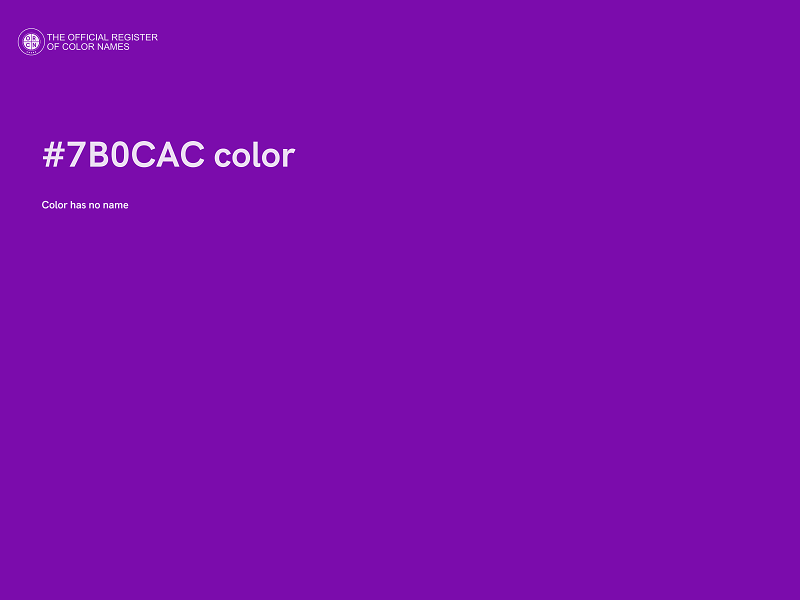 #7B0CAC color image