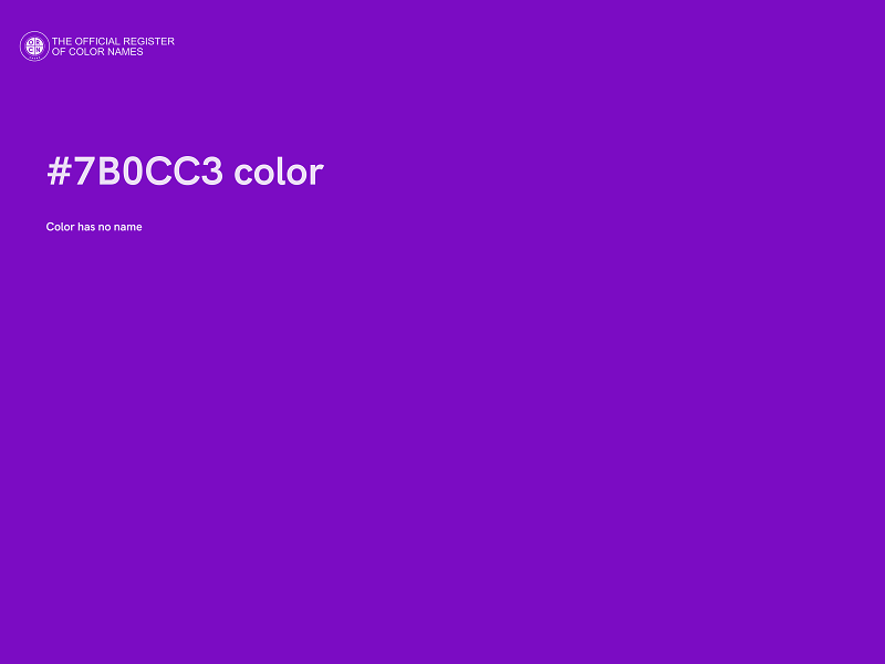 #7B0CC3 color image