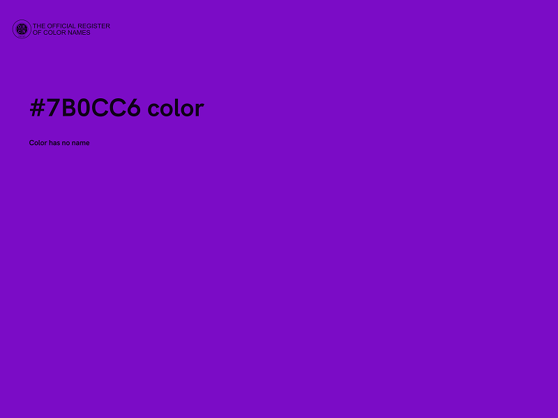 #7B0CC6 color image