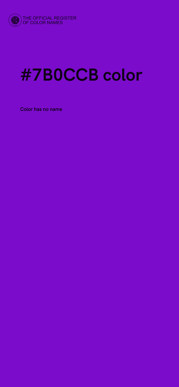 #7B0CCB color image