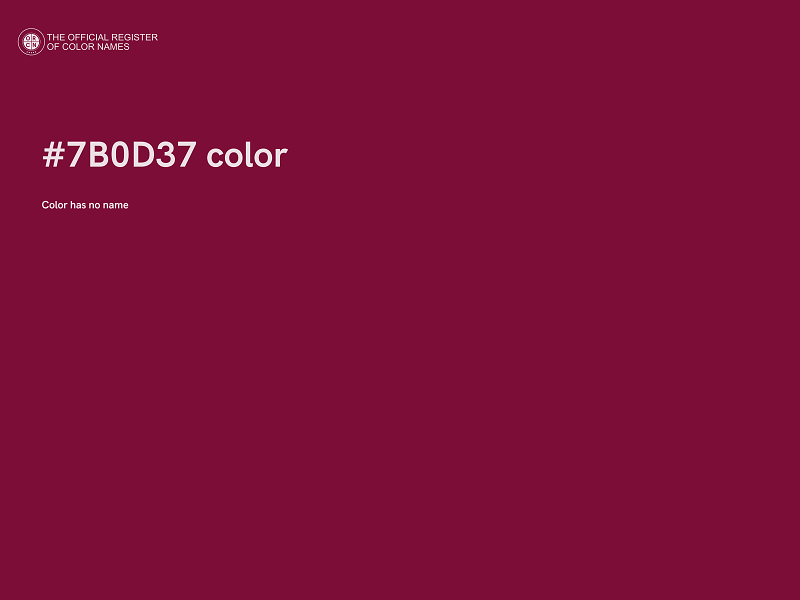 #7B0D37 color image