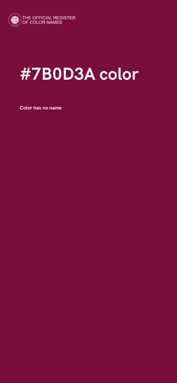 #7B0D3A color image