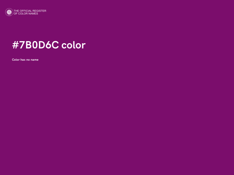 #7B0D6C color image