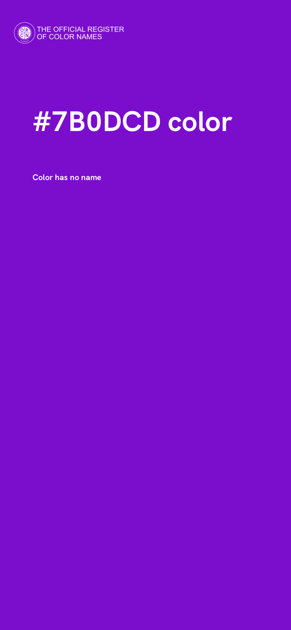 #7B0DCD color image
