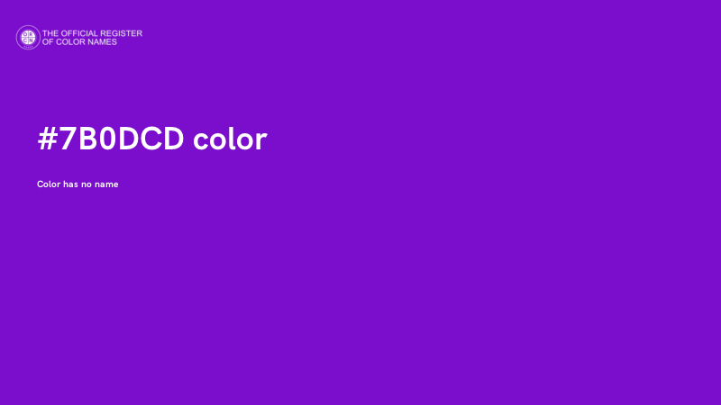 #7B0DCD color image
