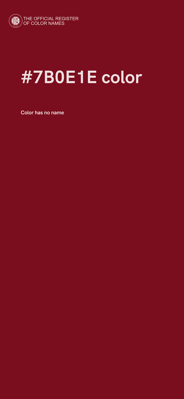 #7B0E1E color image