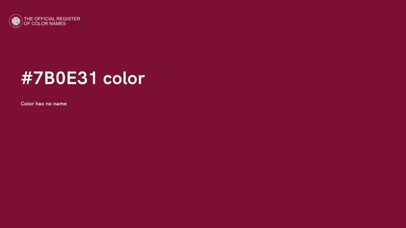 #7B0E31 color image