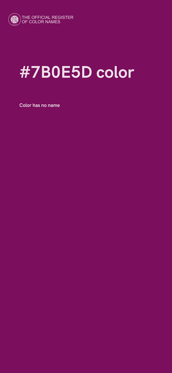 #7B0E5D color image