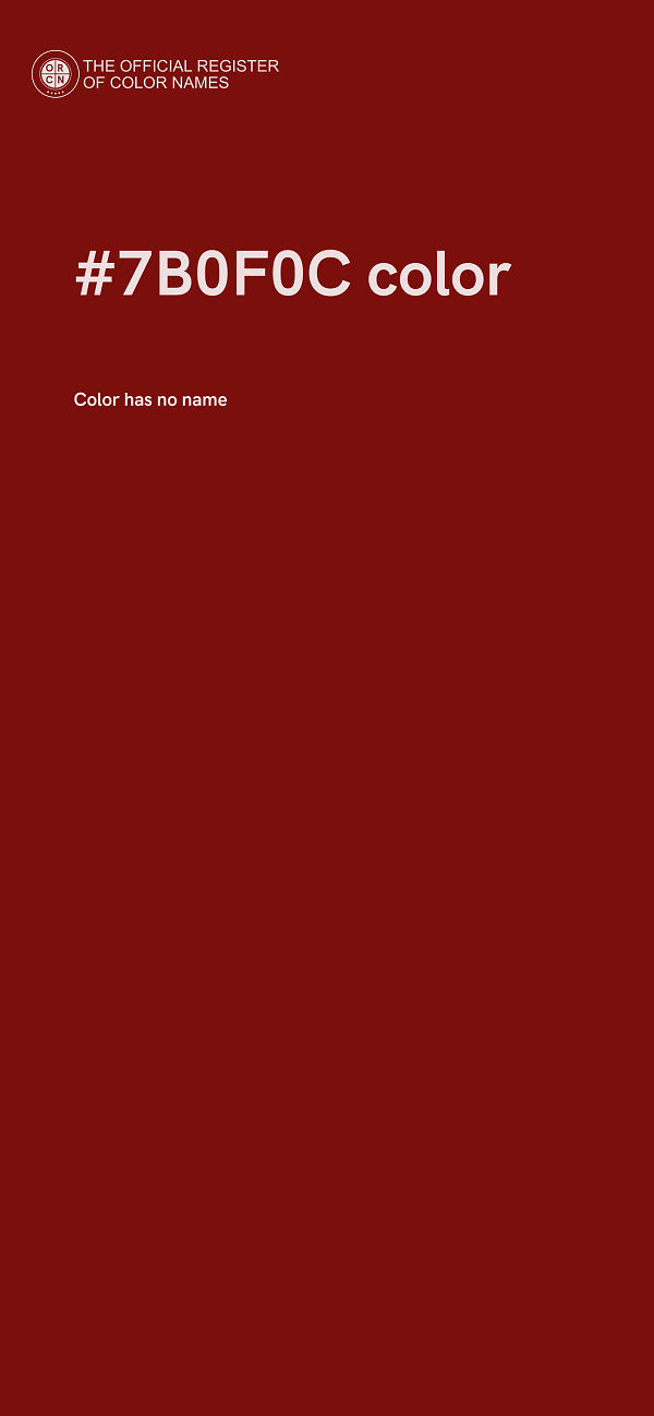 #7B0F0C color image