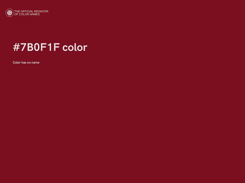 #7B0F1F color image