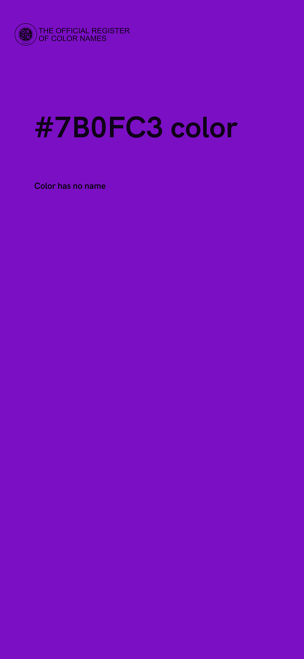 #7B0FC3 color image