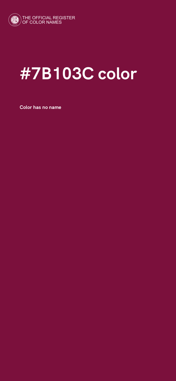 #7B103C color image
