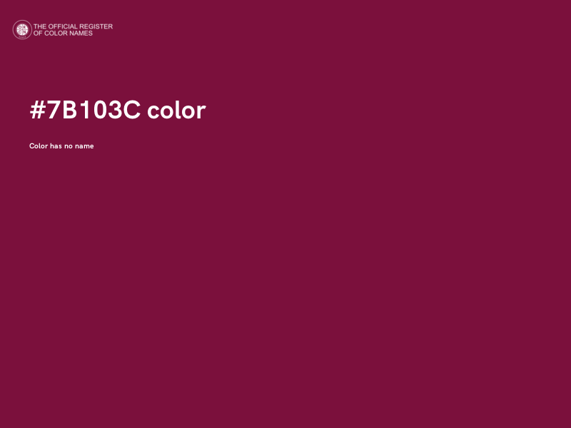 #7B103C color image