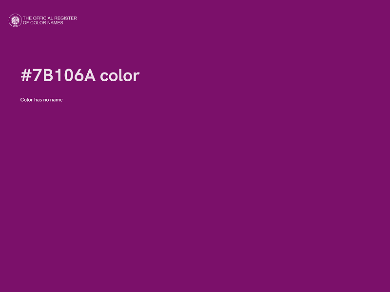 #7B106A color image