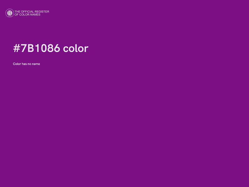 #7B1086 color image