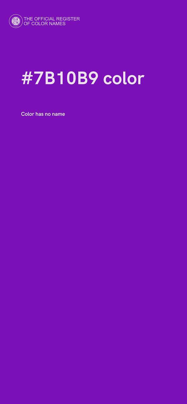 #7B10B9 color image