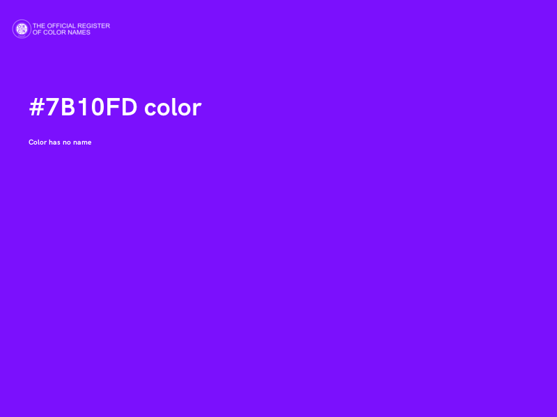 #7B10FD color image