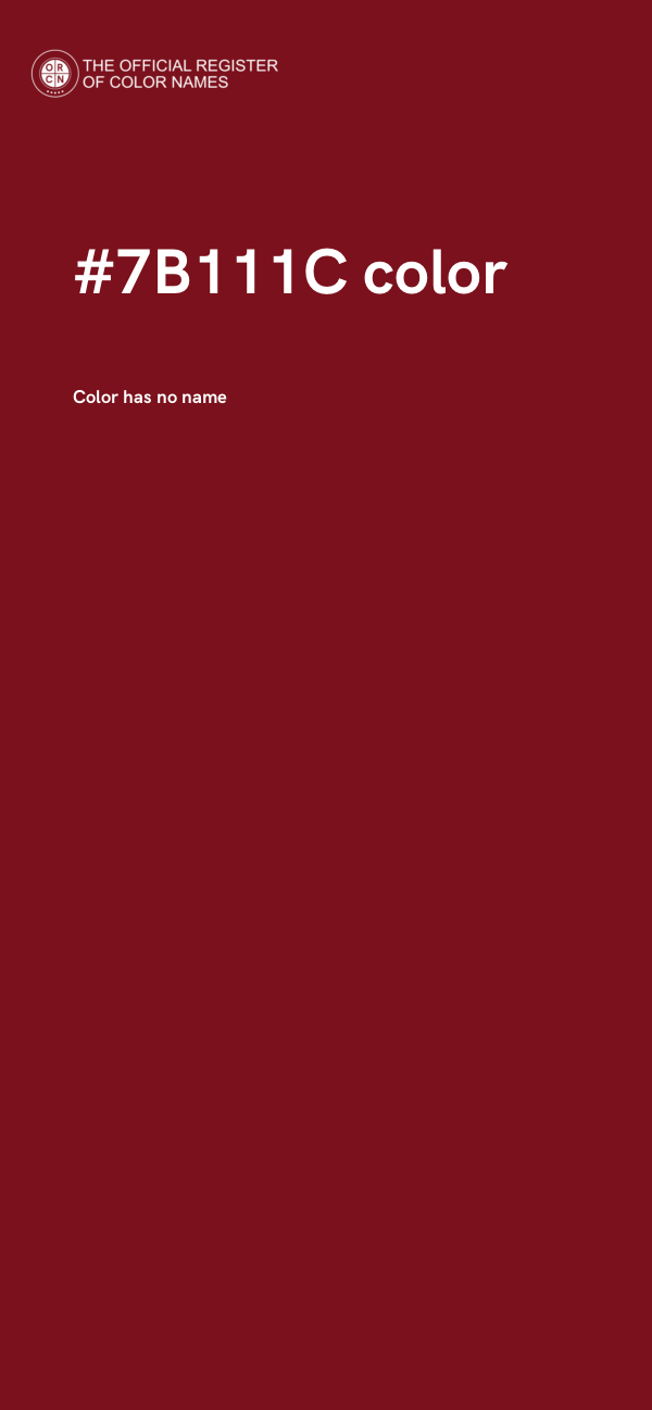 #7B111C color image