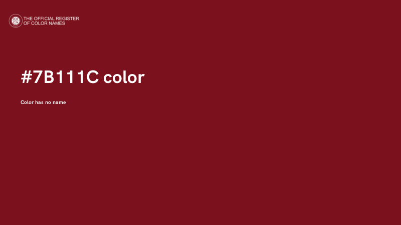 #7B111C color image