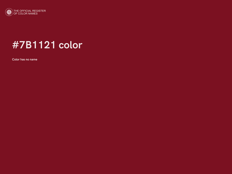 #7B1121 color image