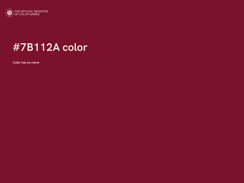 #7B112A color image