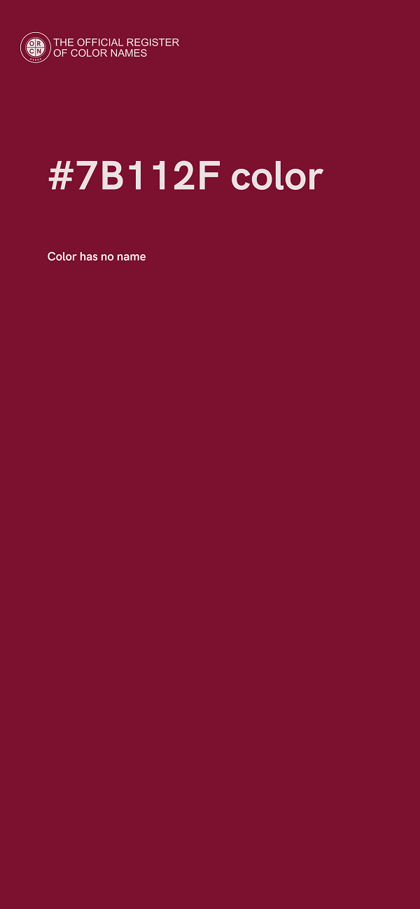 #7B112F color image
