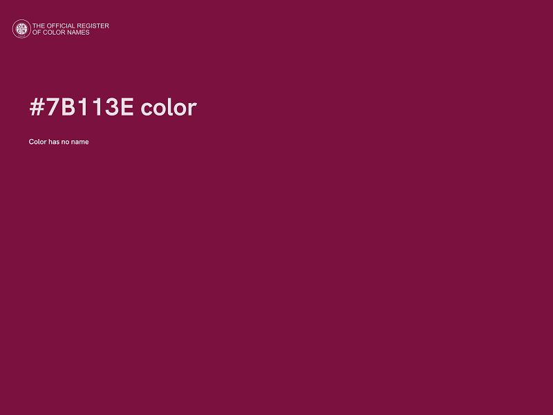 #7B113E color image