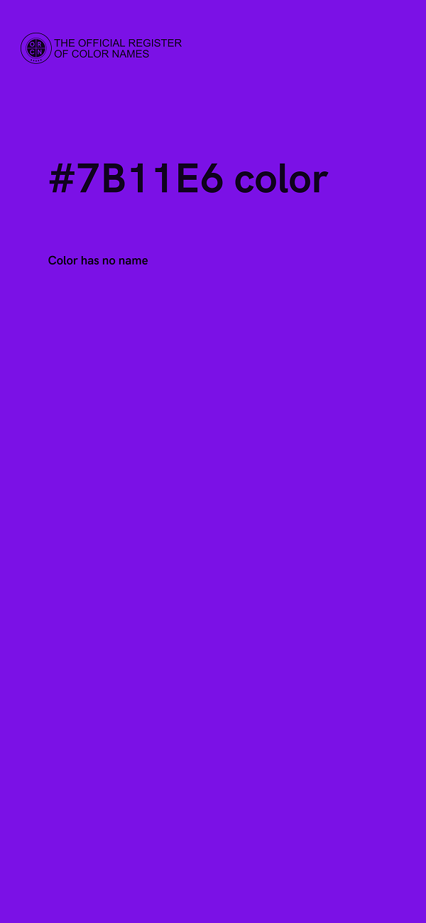 #7B11E6 color image