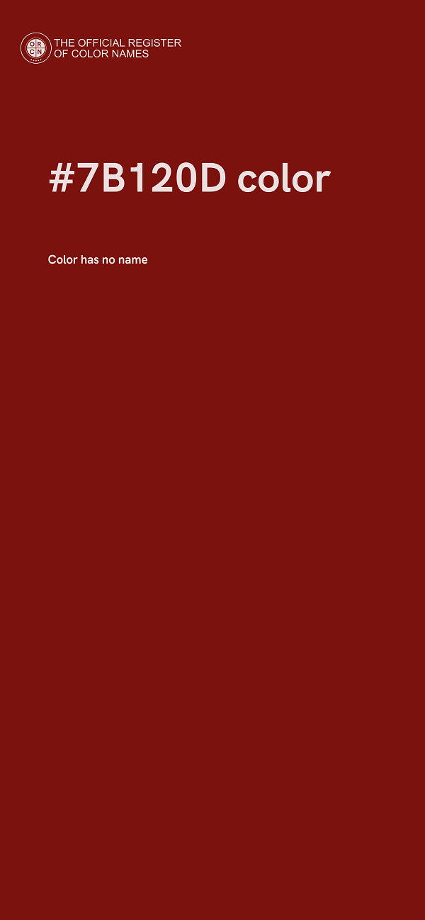 #7B120D color image