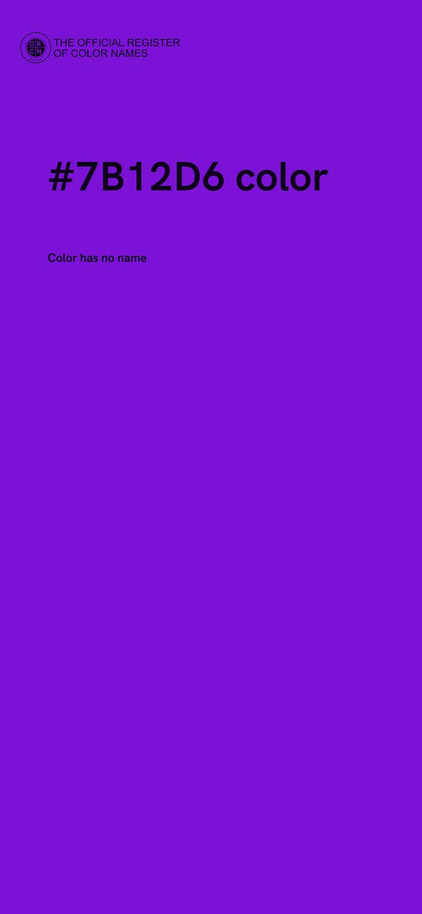 #7B12D6 color image