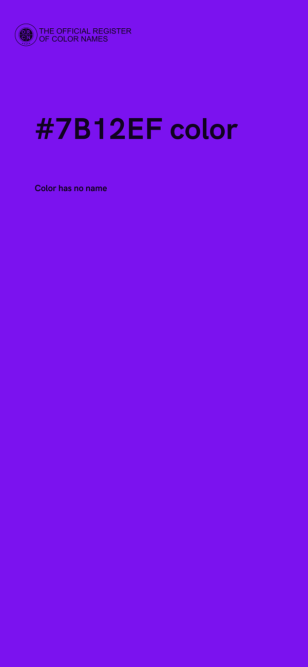 #7B12EF color image