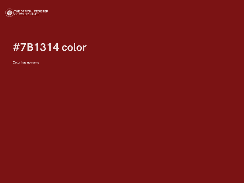 #7B1314 color image