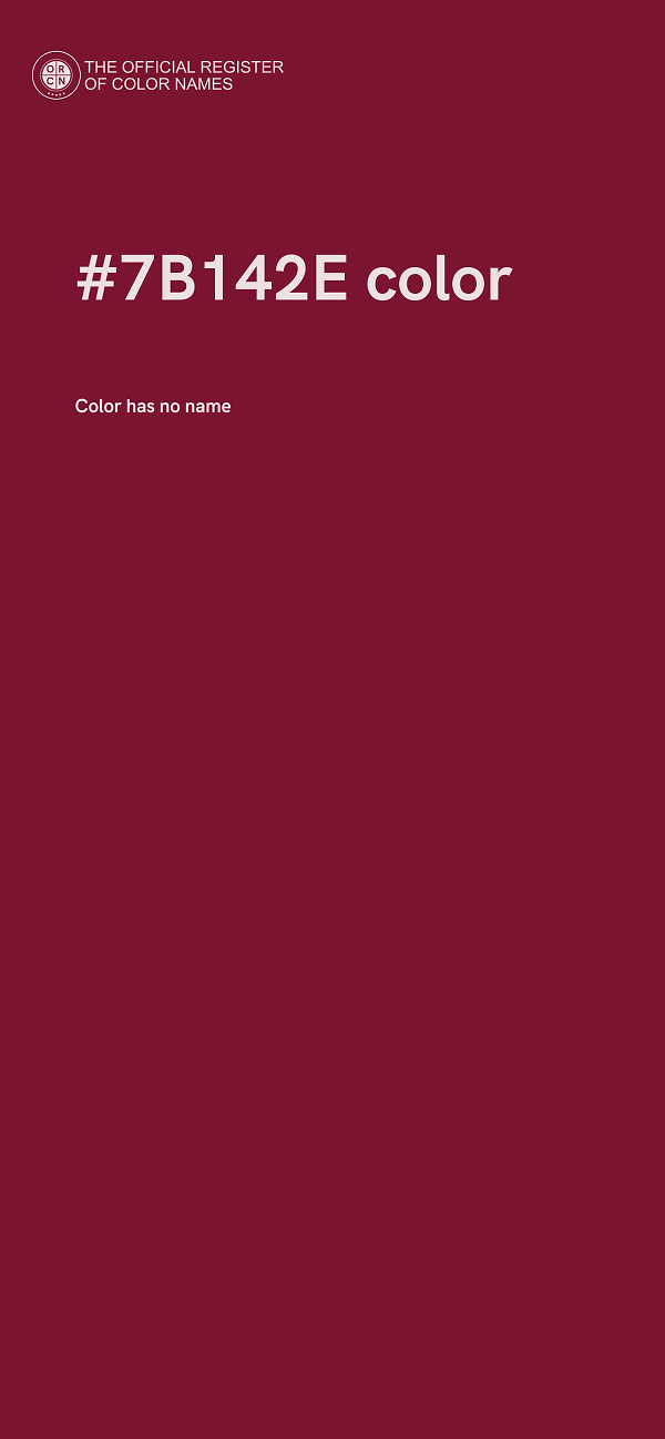 #7B142E color image