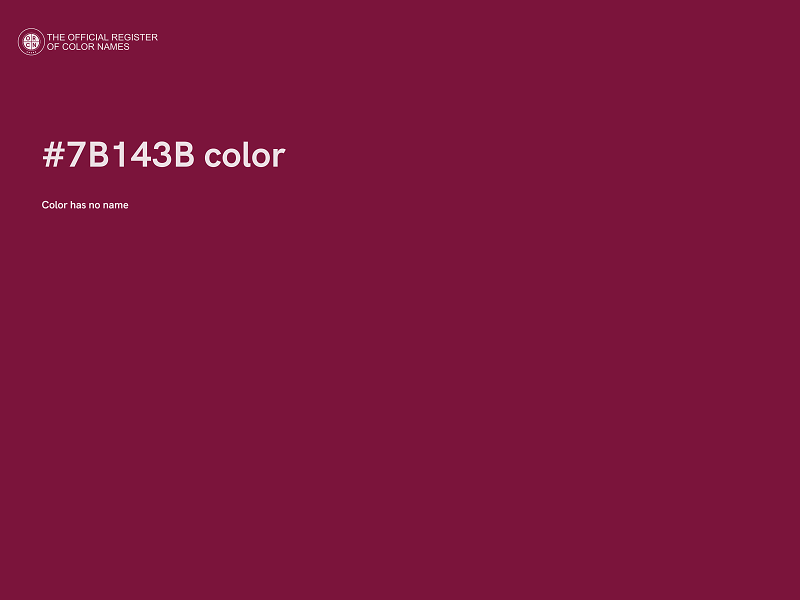 #7B143B color image