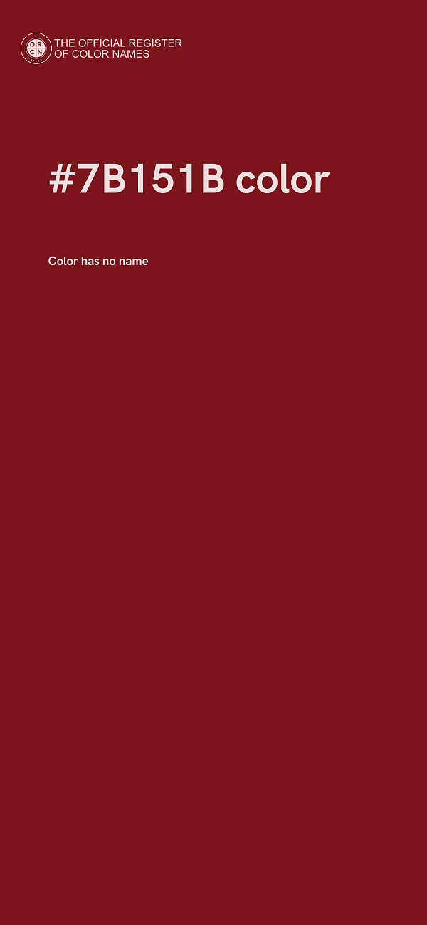 #7B151B color image
